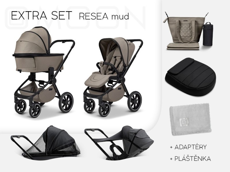 MONN RESEA + Extra set Kombinovaný kočárek
