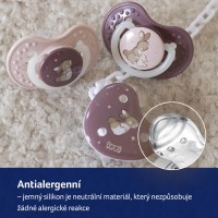 LOVI Dudlík svítící silikonový dynamický  NIGHT&DAY 0-6m 2ks