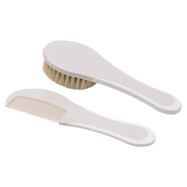 BÉBÉ JOU Hřeben a kartáč s přírodním vlasem