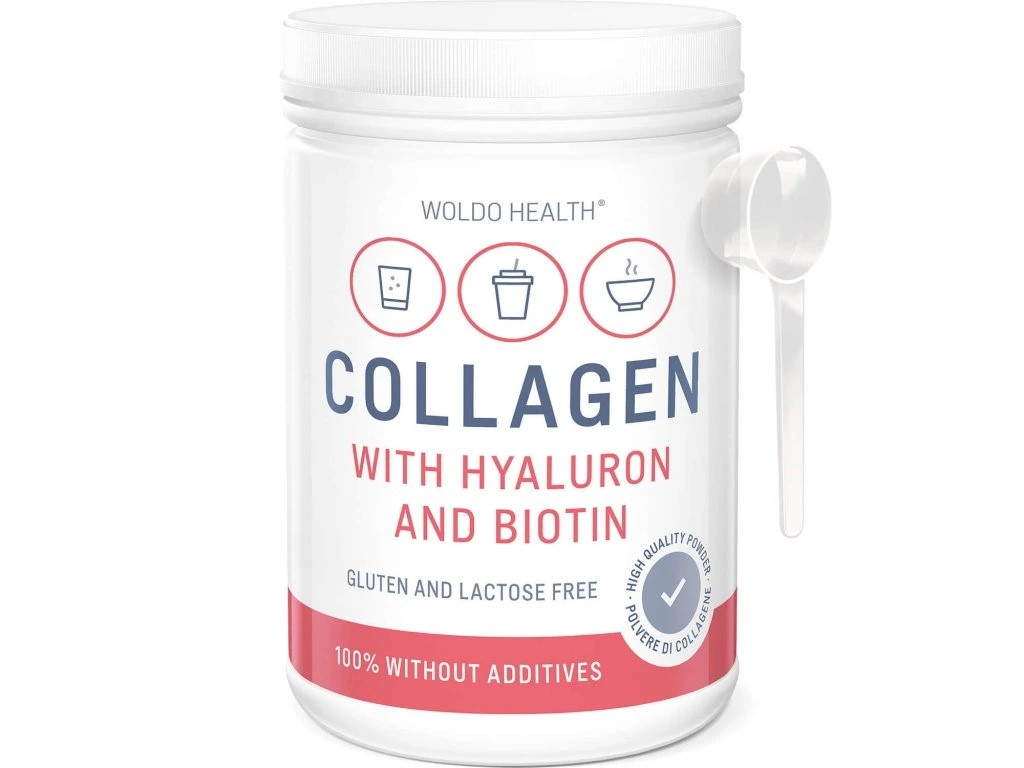 WOLDOHEALTH Kolagen s kyselinou hyaluronovou 500 g