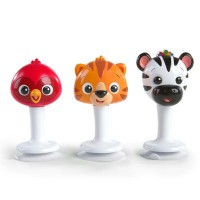 BABY EINSTEIN Chrastítka, Set 3 ks s přísavkami Rattle&Jingle Trio 6m+