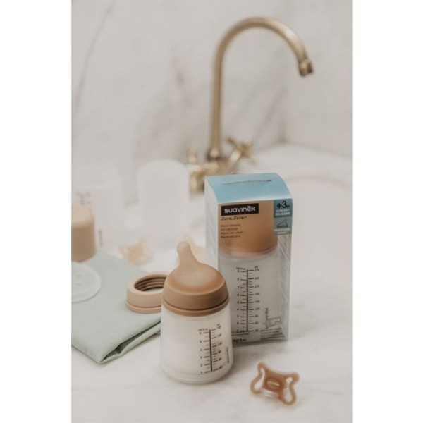 SUAVINEX ZERO ZERO MEDIUM anti-koliková láhev 270 ml M