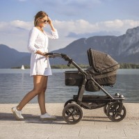 TFK Sportovní kočárek dvojčata Duo stroller - air chamber wheel - black