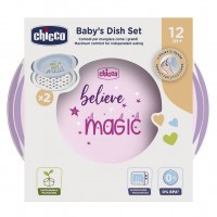 Chicco Set Jídelní talíř a miska Chicco Set Jídelní talíř a miska
