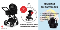 MOON PIÚ Kombi set Kombinovaný kočárek