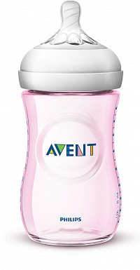 Láhev Avent Natural 260 ml, 1 ks růžová nová Láhev Avent Natural 260 ml, 1 ks růžová nová
