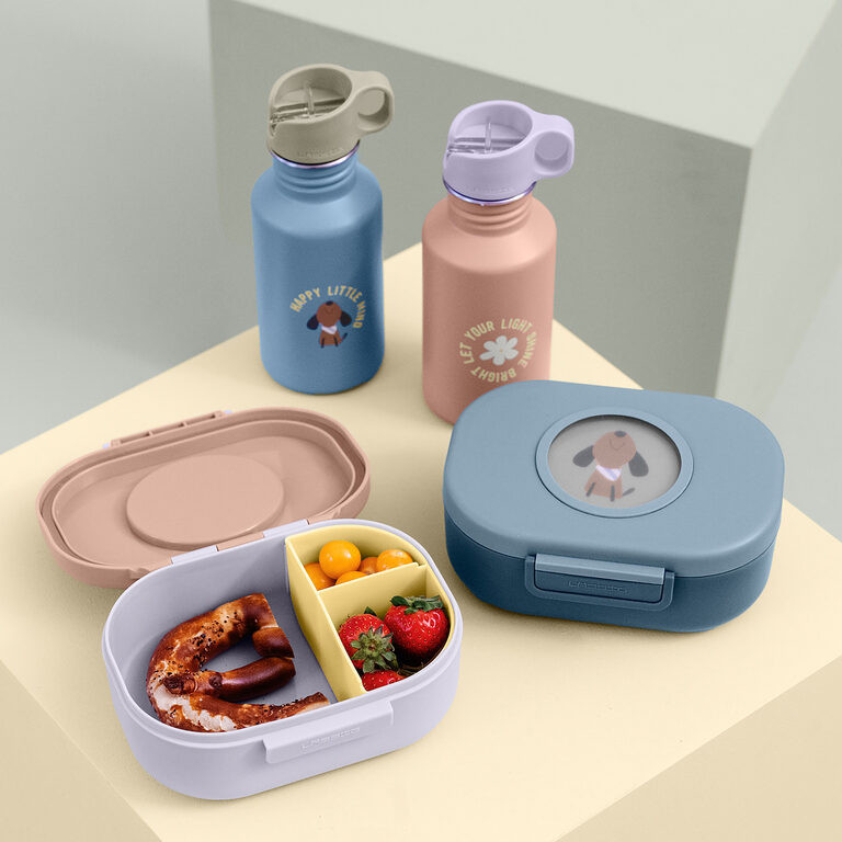 LÄSSIG Bottle Stainless Steel Pattern Nerezová lahvička