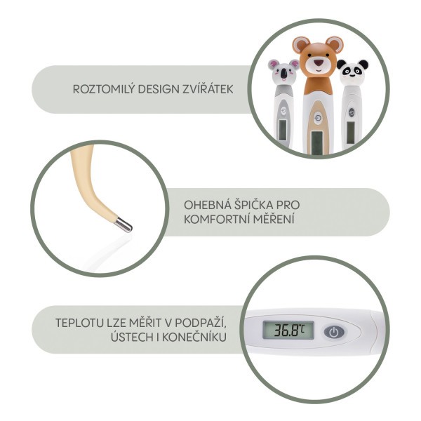 ZOPA Digitální teploměr s ohebnou špičkou