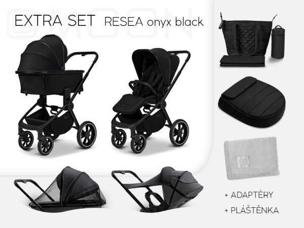 MONN RESEA + Extra set Kombinovaný kočárek