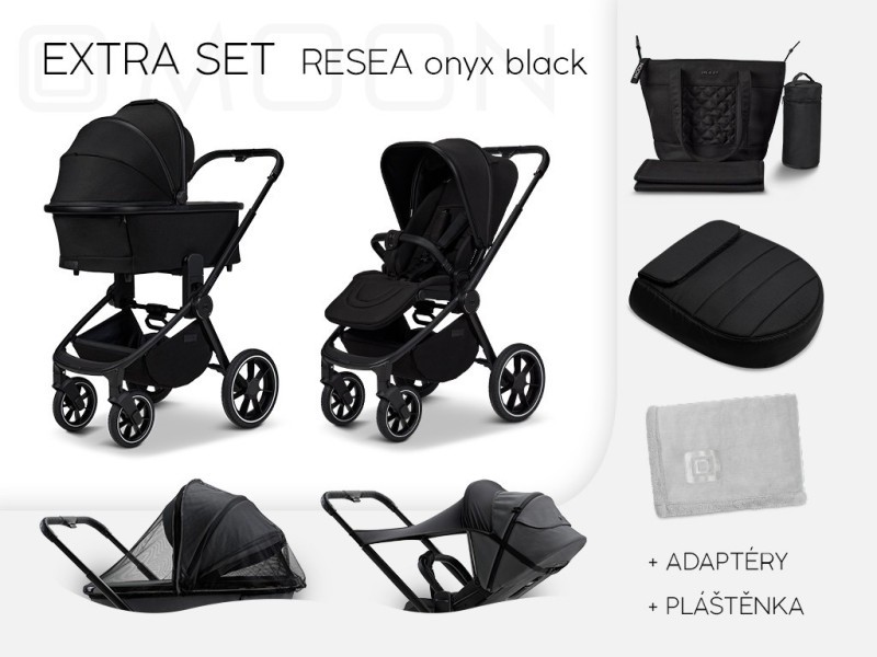 MONN RESEA + Extra set Kombinovaný kočárek
