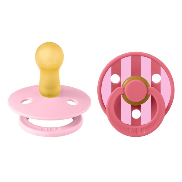 BIBS STUDIO Colour Block dudlíky z přírodního kaučuku 2ks - vel. 2