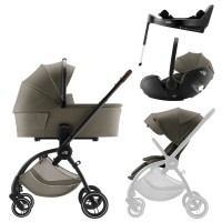 Britax Römer Set kočárek Rio + hluboká korba + autosedačka Baby-Safe PRO + Vario Base 5Z