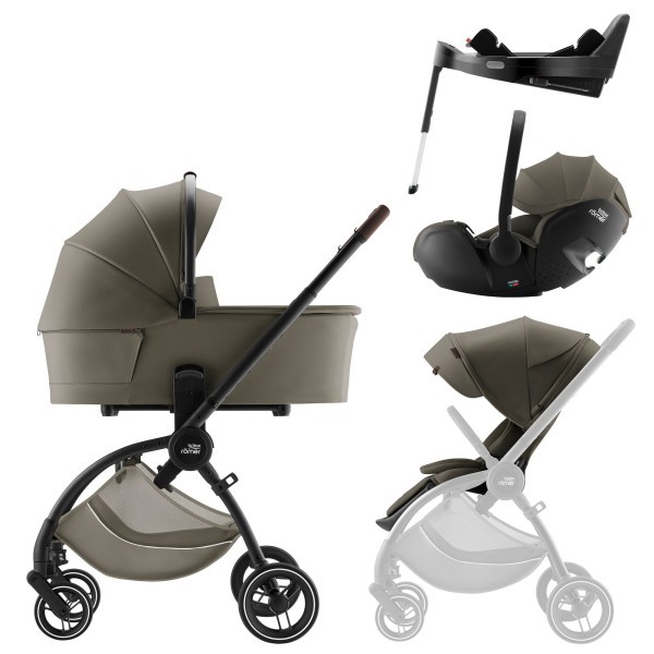 Britax Römer Set kočárek Rio + hluboká korba + autosedačka Baby-Safe PRO + Vario Base 5Z