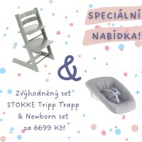 AKČNÍ SET Stokke® Tripp Trapp® židlička + Newborn Set AKČNÍ SET Stokke® Tripp Trapp® židlička + Newborn Set