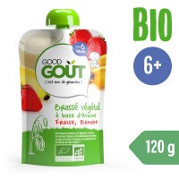 GOOD GOUT BIO OVESNÝ DEZERT S JAHODOU A BANÁNEM 90 G