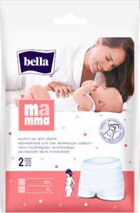 2x BELLA MAMMA Síťované kalhotky M/L (2 ks)