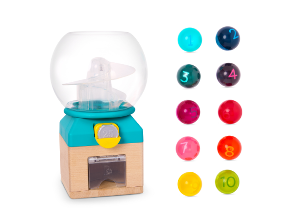 B-TOYS Automat s míčky Rainbow Gumballs
