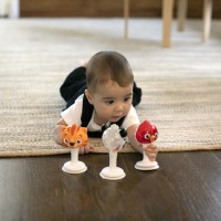 BABY EINSTEIN Chrastítka, Set 3 ks s přísavkami Rattle&Jingle Trio 6m+