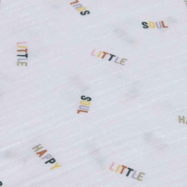 LÄSSIG Swaddle Burp blanket 85x85 Happy Fruits, 3 ks