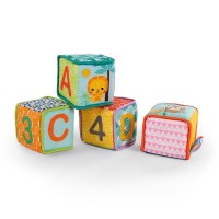 Hračka - kostky Grab & Stack Blocks™, 4ks, 3m+