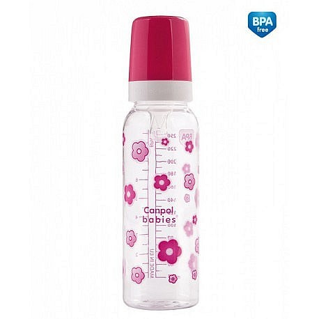 Canpol babies láhev s jednobarevným potiskem 250ml bez BPA