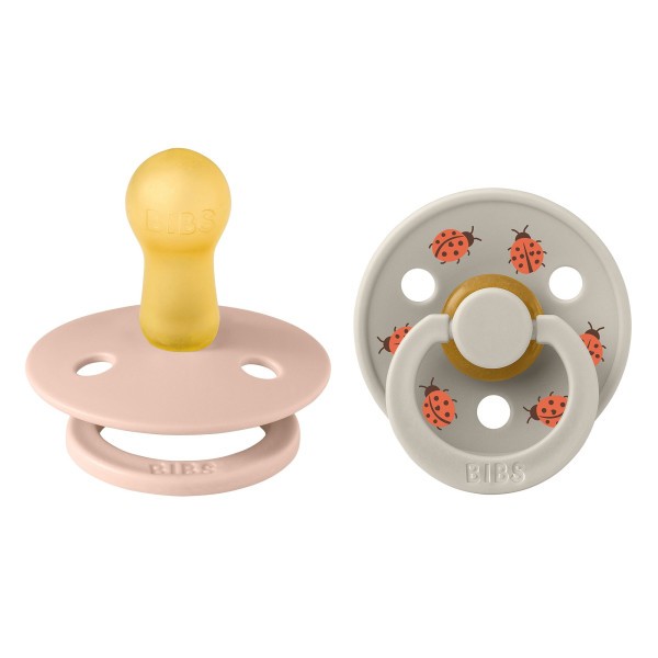 BIBS STUDIO Colour Ladybug dudlíky z přírodního kaučuku 2ks – velikost 2
