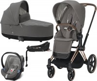 Kočárek CYBEX Set Priam Rosegold Seat Pack 2021 Lux Carry Cot včetně Aton 5 a báze Kočárek CYBEX Set Priam Rosegold Seat Pack 2021 Lux Carry Cot včetně Aton 5 a báze