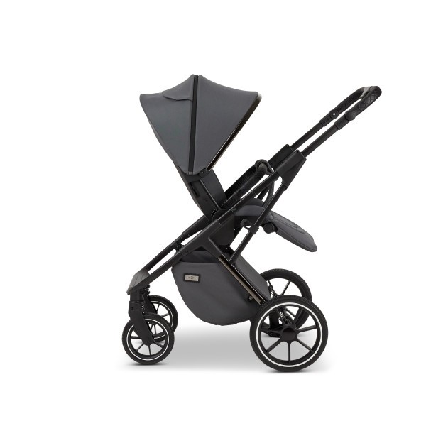 MOON PIÚ EXTRA black chrome Kombinovaný kočárek