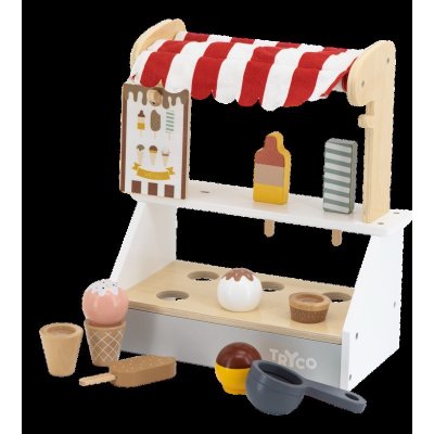 Dřevěný zmrzlinový stánek