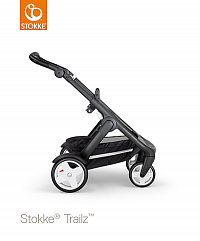 Stokke® Trailz™ černý podvozek s koženkovou rukojetí Stokke® Trailz™ černý podvozek s koženkovou rukojetí