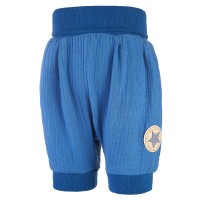 LITTLE ANGEL Šortky tenké harémky - denim