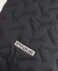 fusak Pinkie Zigzag Black s kožíškem