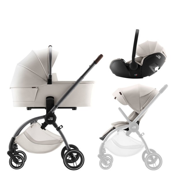 Britax Römer Set kočárek Rio + hluboká korba + autosedačka Baby-Safe PRO