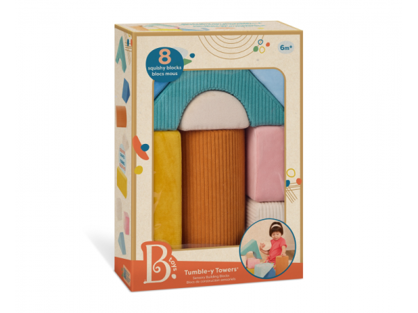 B-TOYS Textilní pěnové tvary Tumble-y Towers