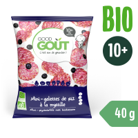 GOOD GOUT BIO MINI RÝŽOVÉ KOLÁČKY S BORŮVKAMI 40 G GOOD GOUT BIO MINI RÝŽOVÉ KOLÁČKY S BORŮVKAMI 40 G