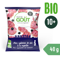 GOOD GOUT BIO MINI RÝŽOVÉ KOLÁČKY S BORŮVKAMI 40 G