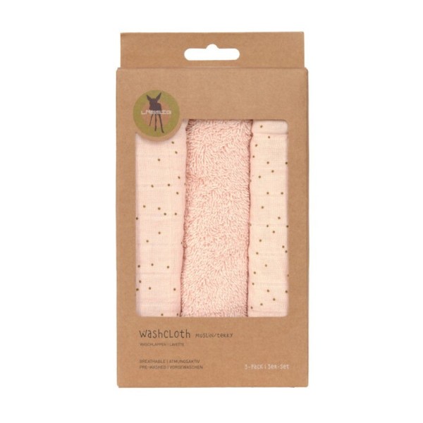 Lässig Muslin/Terry Washcloth Set 3 pcs Žínky 3 ks
