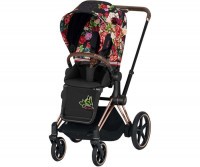Kočárek CYBEX Priam Lux Seat Fashion Spring Blossom 2021, podvozek Rosegold