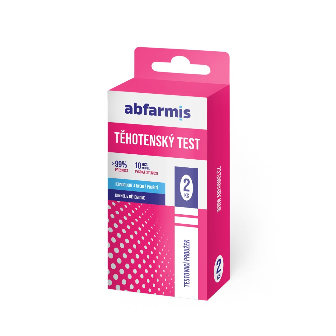 ABFARMIS Těhotenský test - proužek - 2 ks