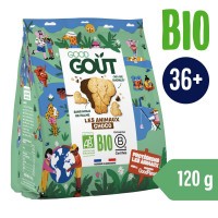 Good Gout BIO Máslová zvířátka polomáčená v hořké čokoládě (120 g)