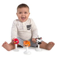 BABY EINSTEIN Chrastítka, Set 3 ks s přísavkami Rattle&Jingle Trio 6m+