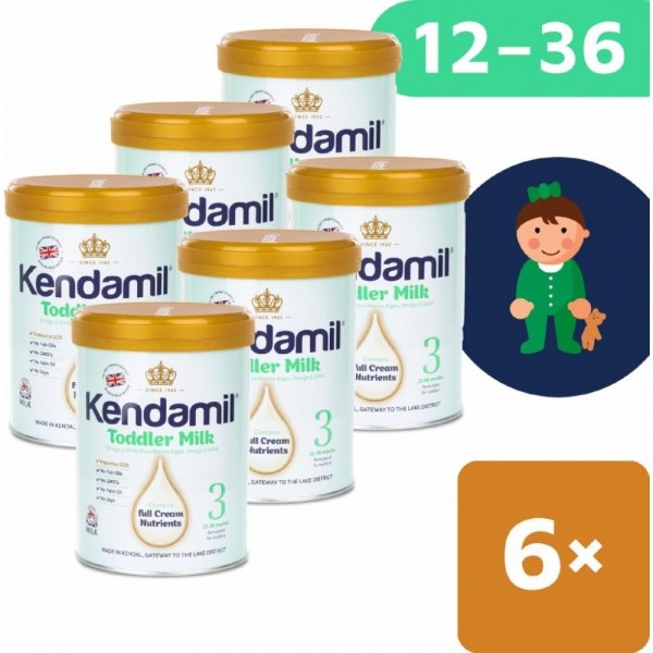 6x Kendamil batolecí mléko 3 DHA+