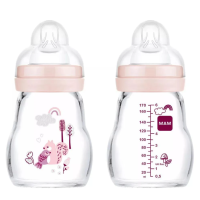 MAM Dětská skleněná láhev 170 ml Feel Good 0+, 1 ks