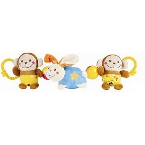 Chrastítko na kočárek - plyšové