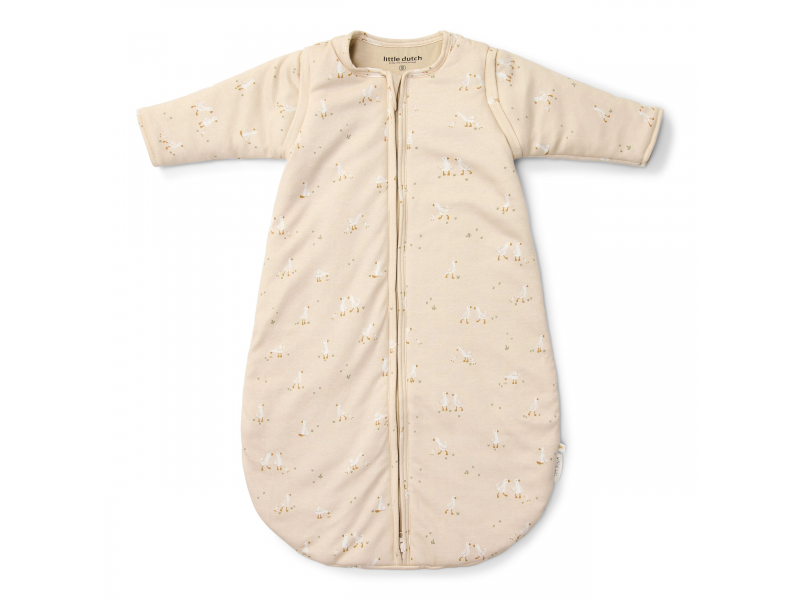 LITTLE DUTCH Spací pytel s oddělitelnými rukávy Husa - 70 cm Husa Newborn Naturals