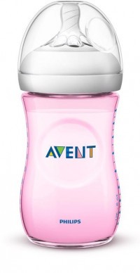 Láhev Avent Natural 260 ml, 1 ks růžová nová Láhev Avent Natural 260 ml, 1 ks růžová nová