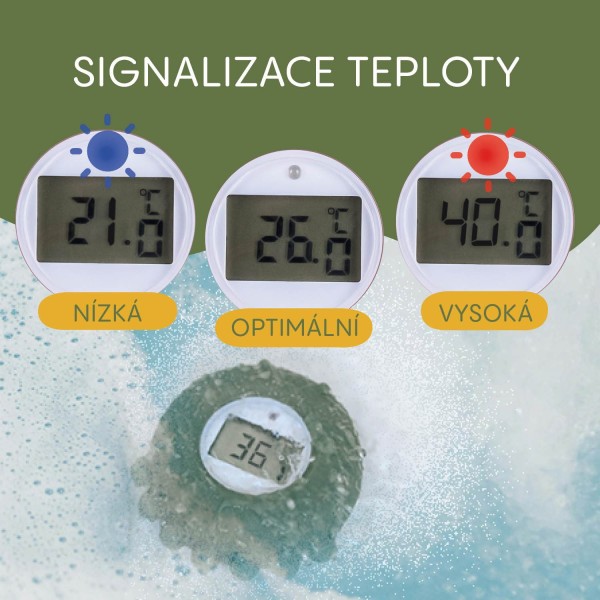 ZOPA Silikonový digitální teploměr 2v1