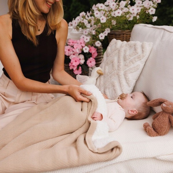 BABYONO Dětská bavlněná deka se zateplením 75x100cm