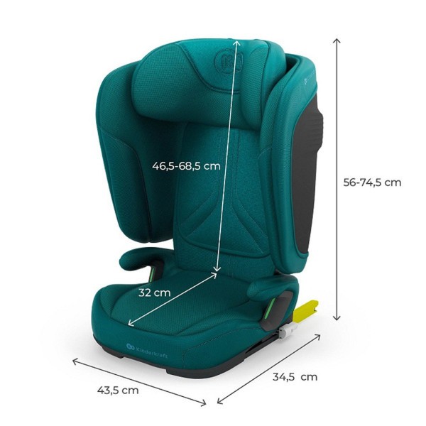 KINDERKRAFT Autosedačka skládací Unity 2 I-Size (100-150 cm)