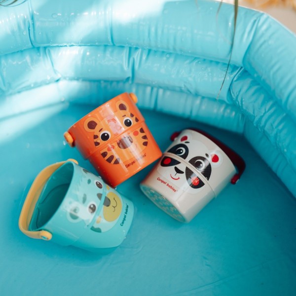 CANPOL BABIES Kyblíky do vody HELLO LITTLE 3ks